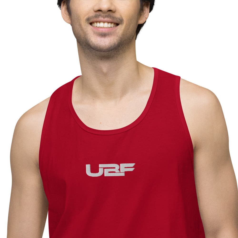 Embroidered Men’s premium UBF tank top.