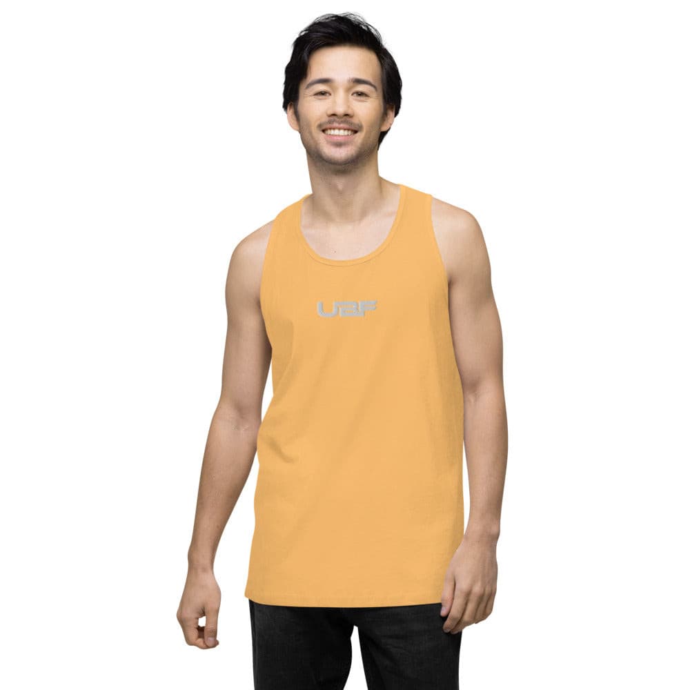 Embroidered Men’s premium UBF tank top.