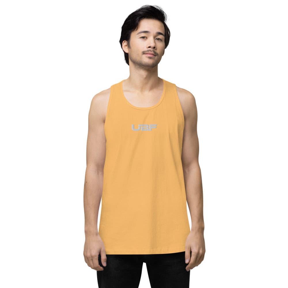 Embroidered Men’s premium UBF tank top.