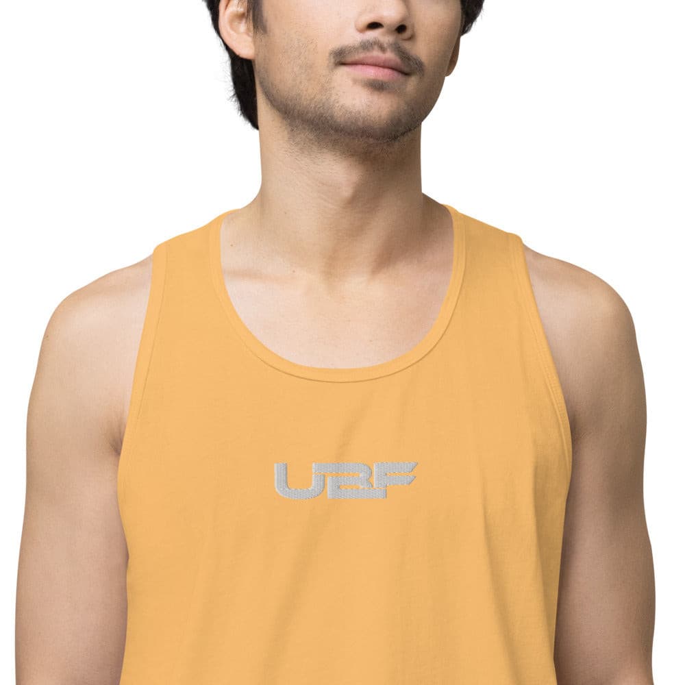 Embroidered Men’s premium UBF tank top.