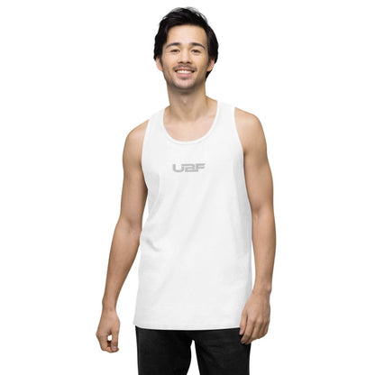 Embroidered Men’s premium UBF tank top.