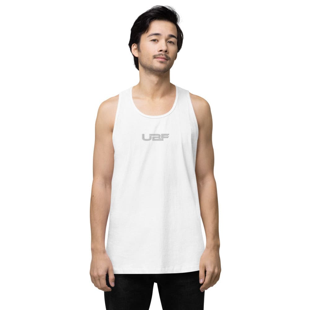 Embroidered Men’s premium UBF tank top.