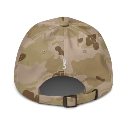 White UBF Multicam dad hat