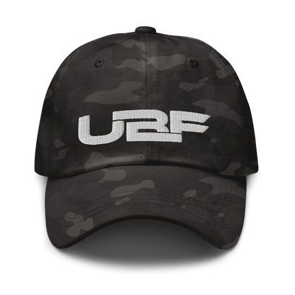 White UBF Multicam dad hat