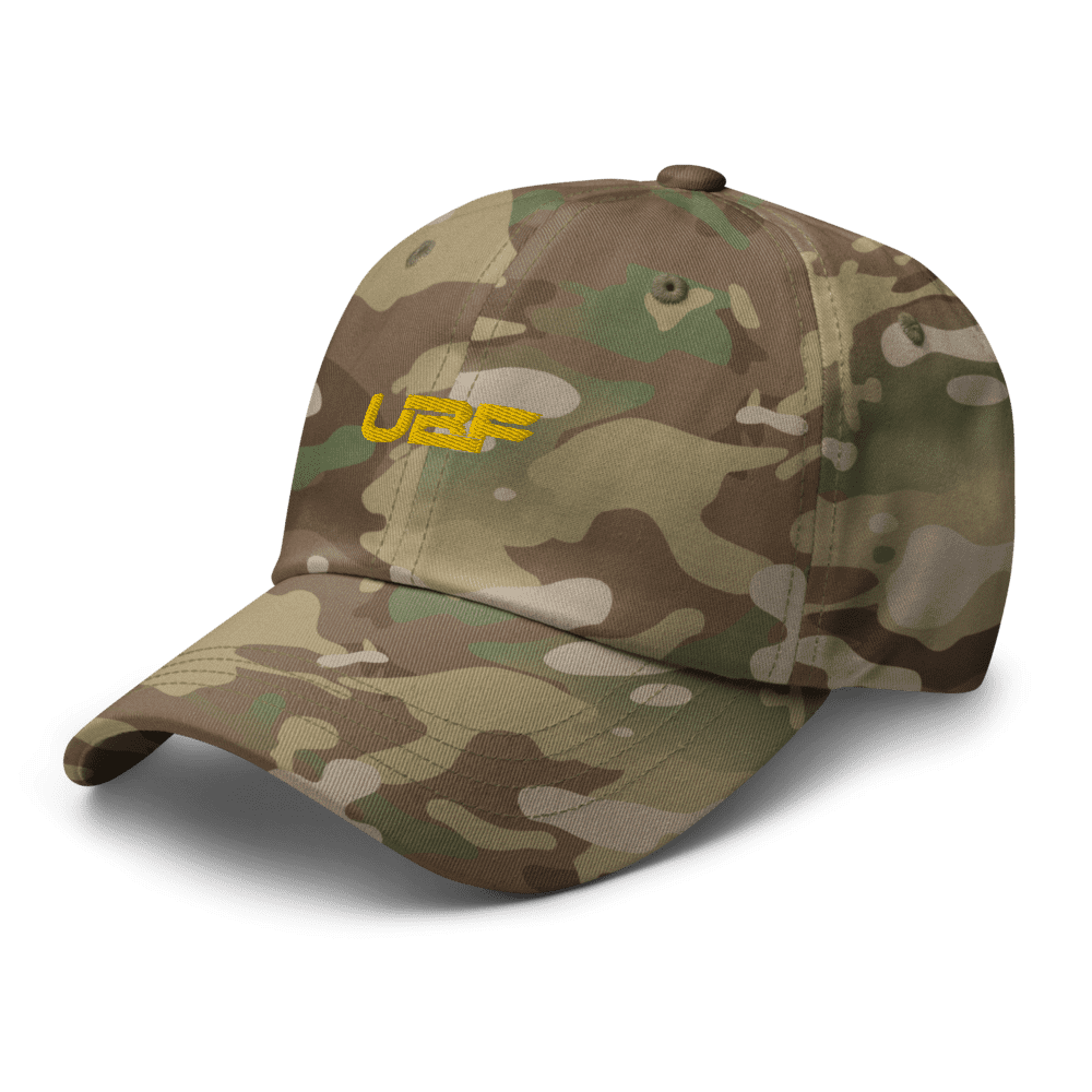 Gold UBF Multicam dad hat.