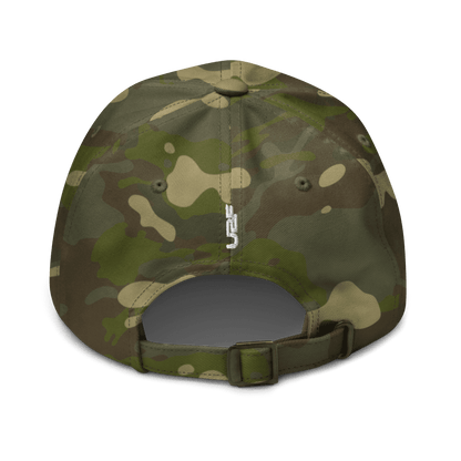 White UBF Multicam dad hat