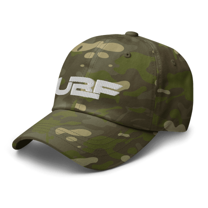 White UBF Multicam dad hat