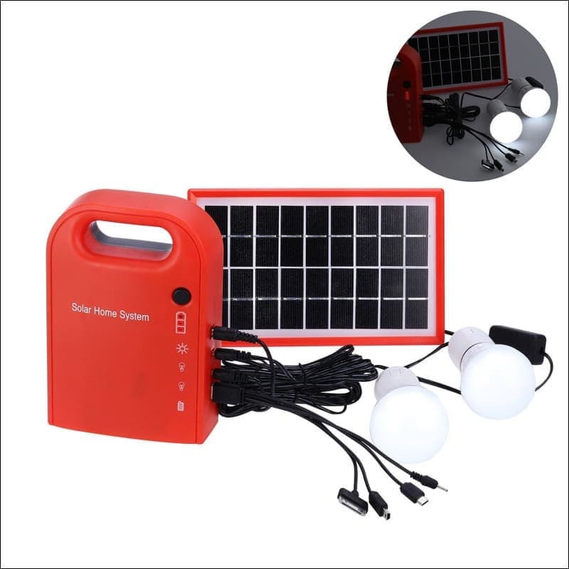 Portable Solar Panel Power Generator USB Cable Battery Charger for Emergency Charging.