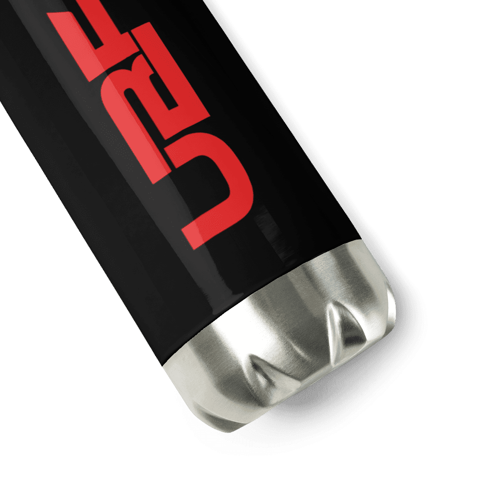 Red and blk  UBF Stainless Steel Water Bottle.