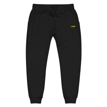 Mens Gold UBF fleece sweatpants.