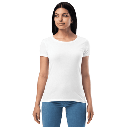 Women’s UBF print fitted t-shirt.